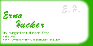 erno hucker business card
